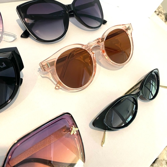 6 pairs of sunglasses. Random lot. Good condition. Black...